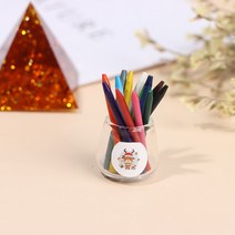 사무실의자 인형집 미니어처 화분 접이식 테이블 실험실 유리 테스트 튜브 나무 받침대 포함 가구 완구, [01] 1