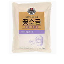 CJ제일제당 백설 꽃소금, 1개, 1kg