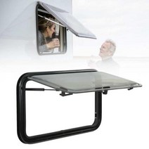 캠핑카창문 730x430mm RV 푸시 아웃 윈도우 스크린 차양 더블 레이어 아크릴 유리 캠핑 트레일러 모터홈