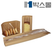 박스몰 크라프트 창봉투 빵봉투 식품포장용, 1개, 스탠드-(1743) 25x18x8 / 100장