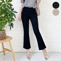 가비진 여성용 꿀스판 밴딩 부츠컷 팬츠