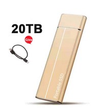고속 하드 드라이브 500GB 1TB 2TB 4TB 휴대용 SSD 8TB 외장 솔리드 스테이트 USB3.1 노트북 용 16TB 모바일 디스크, [33] 20TB Gold