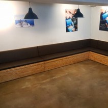 커피숍 프렌차이즈 붙박이쇼파 전문점, 블랙