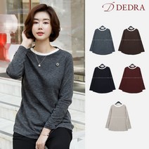 엄마옷 TBA6072 MADE D 라운드배색티셔츠60대 여성옷 미시옷 중년여성의류 빅사이즈