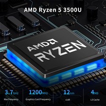 게임용미니컴퓨터Ryzen53500UVega8R710그래픽 윈도우4코어스레드2xHDUSBNUCPC, 0864GRam2TBSSD_01R5-3500U