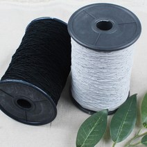 고무줄 18Y 허리 고무밴드 우레탄 폴리 생지 고무, 1개, 실고무밴드(검정-1롤)