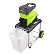 목재 파쇄 기계 분쇄기 톱밥 모터 가지 건초 사료, 2400W 분쇄기 + 20미터 코드