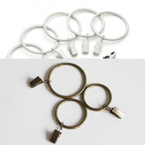 10개 셋트 버니쉬빅 집게링 (9size) 커튼링집게