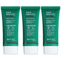 시카 네이처 퓨어 선크림 SPF50+ PA++++ 60ml (1+1+1)