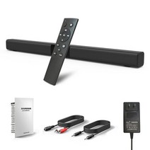사운드바 가성비 TV 돌비 홈시어터 티비 우퍼 스피커 SC18 50W 무선 블루투스 5.0 9D 스테레오 슈퍼 베이스 PC 50W PC용 빅 파워 서브 수신기, 협력사, 검은 색