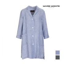 마레몬떼 마레몬떼 여성 스트라이프 빅포켓 자켓_M206MCT10B0