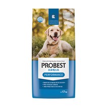 프로베스트 독 퍼포먼스 강아지사료 17kg (견주간식 더탱글미니 9.8g 지급)