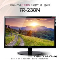 레안텍 23인치 TR-230N DVI RGB지원 인강 업무용 사무용 반주기 모니터