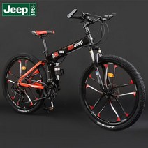 풀샥mtb 입문용 오프로드 청소년 엠티비 성인 자전거 수입 산악 충격흡수, 24단, 20인치, 블랙레드 10스포크