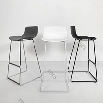 북유럽 바 의자 미드센추리모던 허먼밀러 에어론 칼한센 프리츠한센 고급 체어, 블랙 높이 60Cm/단일사이즈
