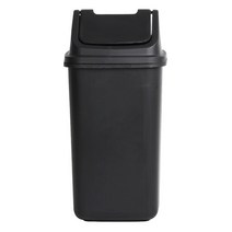 브니엘 사각휴지통-8호, 1개, 블랙