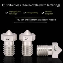 1 PCS 노즐 E3D-V5/V6 스테인레스 스틸 노즐 레터링 3D 프린터 액세서리, 01 Nozzles_11 1.75-0.6mm