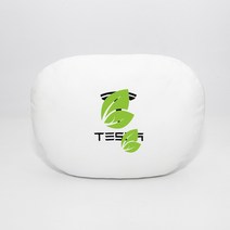 발란스코드 tesla 테슬라 모델 3 S X 자동차 헤드 베개 허리 쿠션 내장 방석 스웨이드, 1 건, 머리베개 흰색