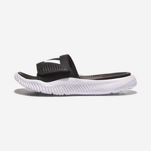 아디다스 ADIDAS 알파바운스 비비 슬라이드 - FTWR WHITE/CORE BLACK/FTWR WHITE BA8775