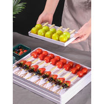 탕후루 진열대 깔지 받침대 붙지않는 쟁반 트레이, 중형 트레이 2개