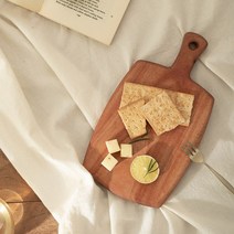 데코뷰 마호가니 원목 플레이트 핸들도마 S 사각, 1개