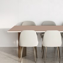 에이원 양면 가죽 방수 사각 식탁보 식탁매트 테이블보 2인 4인 6인용, 코코아/그레이