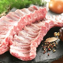 글램쿡 스페인 돼지고기 최고등급 바텔 등갈비 로인립 1kg 바베큐 등갈비 쪽갈비 폭립, 조각 등갈비 로인립 1kg, 1개