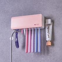 왕타 바이올렛 칫솔 살균 건조기, WTV-001, 핑크