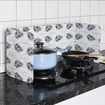 PKFARM 기름튐 오염방지 가스렌지 가림막 커버 칸막이 가스레인지 가드, 화이트, 1개