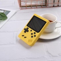 가정용오락실게임기 옛날게임기 오락기 게임 콘솔 레트로 내장 800 핸드 헬드 미니 8 비트 3.0 인치 컬러 L, 04 YELLOW