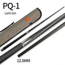 당구 큐대 3쿠션 고급 개인큐 괴물 탄소 섬유 에너지 큐 스틱 오리지널 파우치, 12.4mm, pq1 가죽 세트