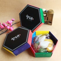 [잼잼아트] 색동 한가위 육각상자