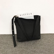 가브리엘루이 캔버스 무지 버클 끈조절 에코백