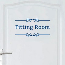 오피스왕국 피팅룸 fittingroom 그래픽스티커, 오션블루
