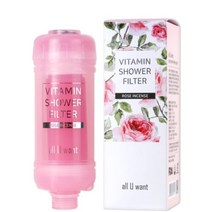 올유원트 비타민 샤워 필터 로즈 수질개선 피부보호 아로마향, 1개