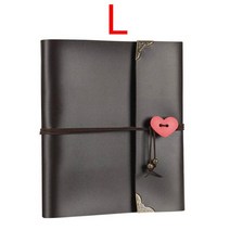 포토북 유치원앨범 사진첩 DIY 스크랩북 포도 수확 가죽 사진 검은 페이지 여행 기록부 혼례 방명록 발렌타인 기념일 크리스마스, 블랙 엘