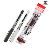 지그 후데 고코치 붓펜/수성안료/수성염료, ZIG-LS4-10S 극세