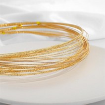 쥬얼리 보석 제작도구 18K 골드 1-5M 0.4-1mm 구슬 장식용 강철 와이어 구리 DIY 쥬얼리 결과 팔찌 액세서