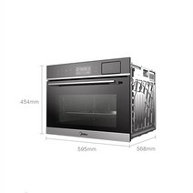 보부상민호 빌트인 전기 광파 오븐Midea 내장 오븐 스팀 그릴 기능 2 in 1 전기 가정용 50 리터 스마트 캐, 01 YA5048W_01 50L_04 AU