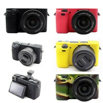 소니 A6000 A6100 A6300 A6400 A6600 Mirrorless 카메라에 대 한 실리콘 갑옷 스킨 케이스 카메라 가방 바, 26 A6400 Camouflage