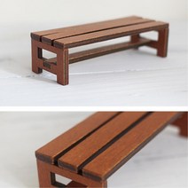 빈티지 감성 미니 나무 벤치 거실 꾸미기 미니어쳐 좁은집인테리어 데코레이션 선반 옷가게