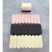 [스펀지팝] 하이드로스펀지 대용량30개 라텍스프리 화장 웨지 메이크업퍼프조각스펀지, 노랑(기존30P)