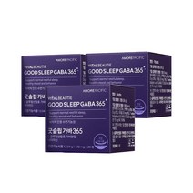 바이탈뷰티 굿슬립 가바365 430mg 28정x3 꿀잠 숙면 수면보조 수면개선영양제, 3개