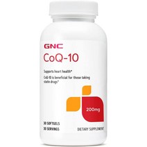 GNC 지엔씨 COQ10 코큐텐 코엔자임Q10 200 mg 30 젤