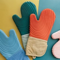 1+1구성) 실리콘 오븐 주방장갑/냄비/4color, 품절1