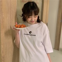반팔 티셔츠 루즈한 탑
