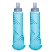AONIJIE 2팩 500ML 접이식 TPU 소프트 플라스크 야외 스포츠 수분 공급용 경량 접이식 물병 러닝 하이킹 사이클링용 (B#500ml 2개) 123499 가성비, D 500ml Pull Switch - 2 Pcs