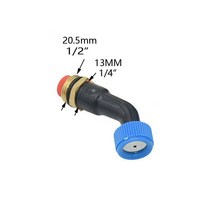 약대 동력분무기 농장 정원 구리 분무기 노즐 싱글더블3 노즐 헤드 정원 잔디 관개 살충제 미스트 스프레이 스프링클러, 1i4 1i2 스레드