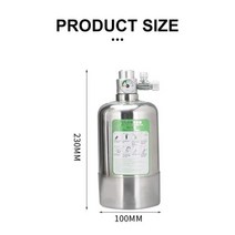 자작 화학 이탄 이산화탄소 발생기 고압 1L/2L 반응기 수족관 DIY CO2 실린더 발전기 시스템 키트 수생 식물 성장을 위한 솔레노이드 밸브 포함