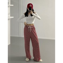 단가라 와이드 밴딩 트레이닝 팬츠 (3color)